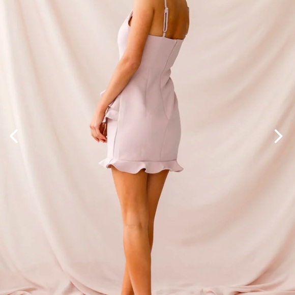 Chic Ruffled Pink Dress - Picture 2 of 5